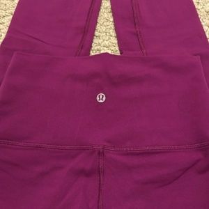 Lululemon high rise wunder under crop leggings